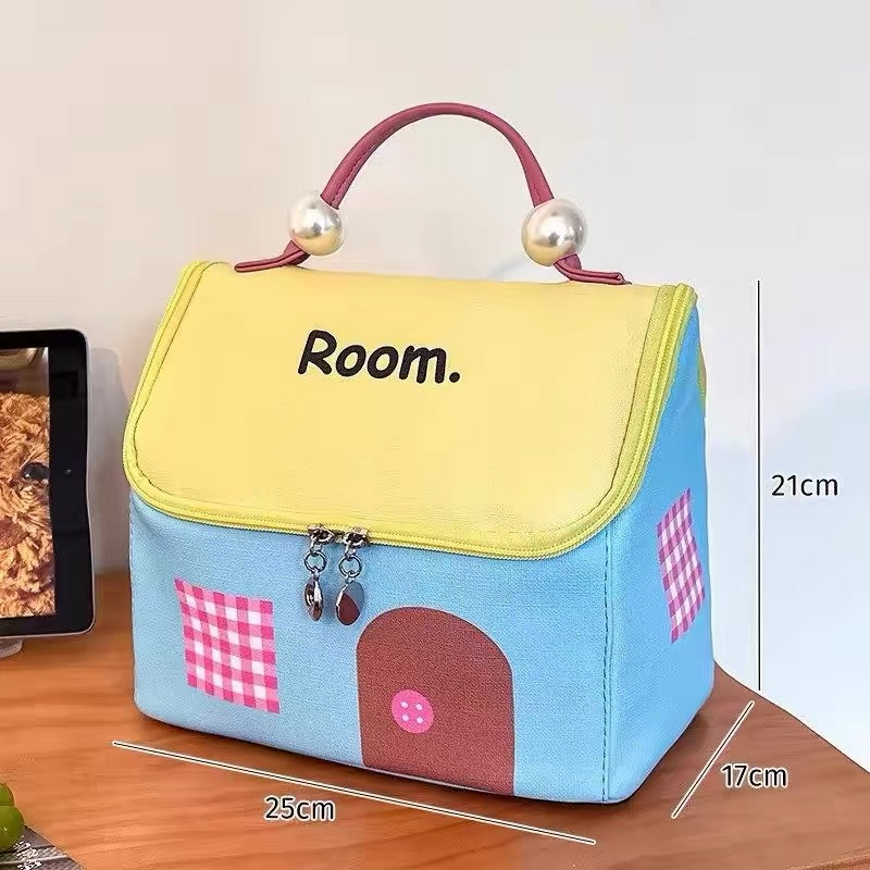 Makeup bag Women's cosmetics storage bag portable large-capacity waterproof toiletry bagsubdivision