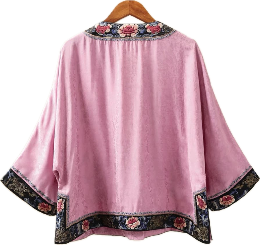 cat beautiful clothes for human New Chinese style vintage heavy embroidery 3/4 sleeve dress for ladies