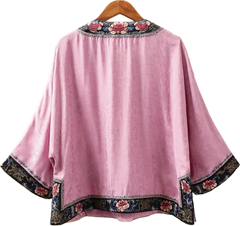 cat beautiful clothes for human New Chinese style vintage heavy embroidery 3/4 sleeve dress for ladies