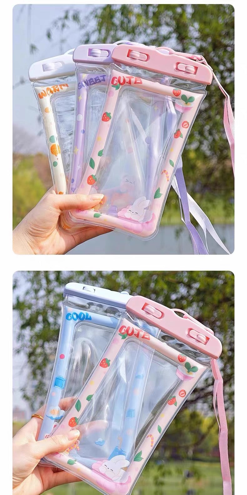Mobile phone waterproof bag with airbag touch screen drifting swimming equipment underwater photography special mobile phone bag