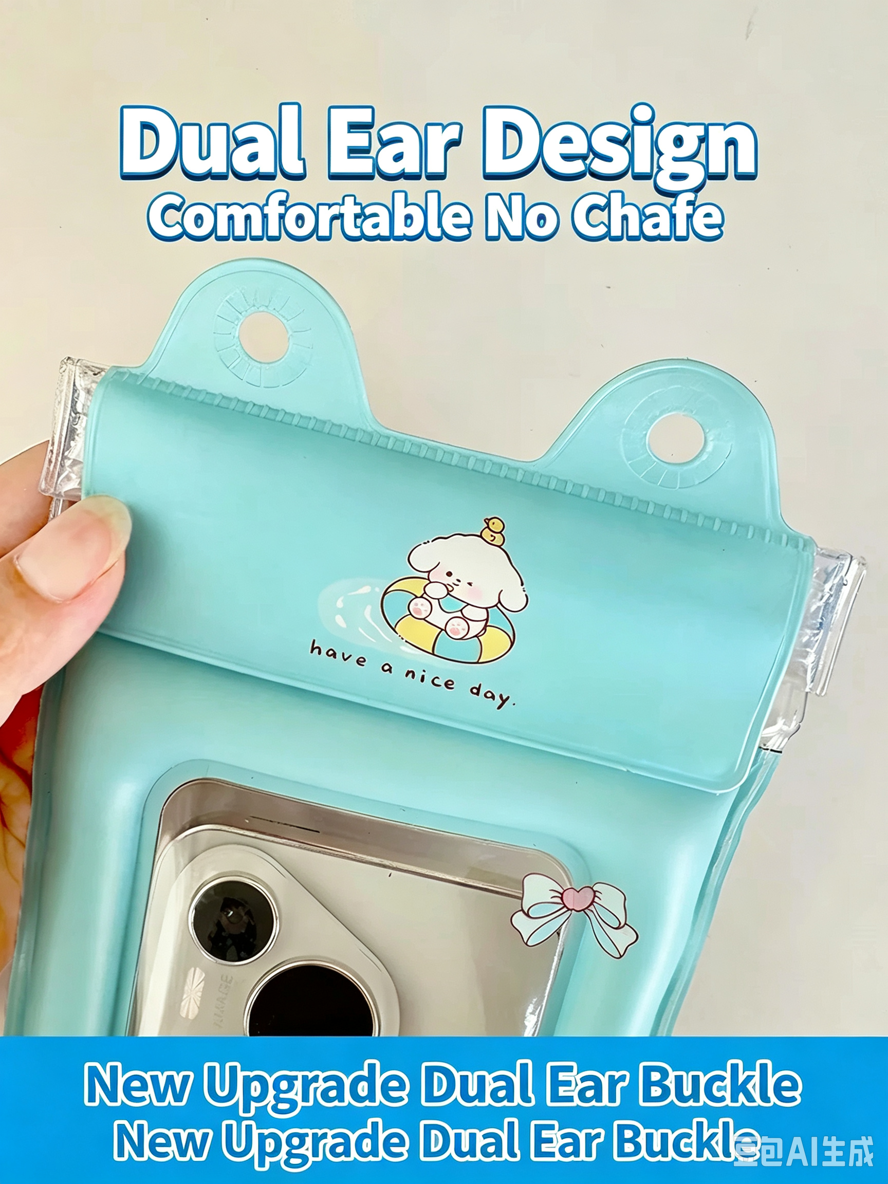 Mobile phone waterproof bag can be touched screen swimming special waterproof sealing can cross the lanyard to take photos drifting snorkeling airbaag cover