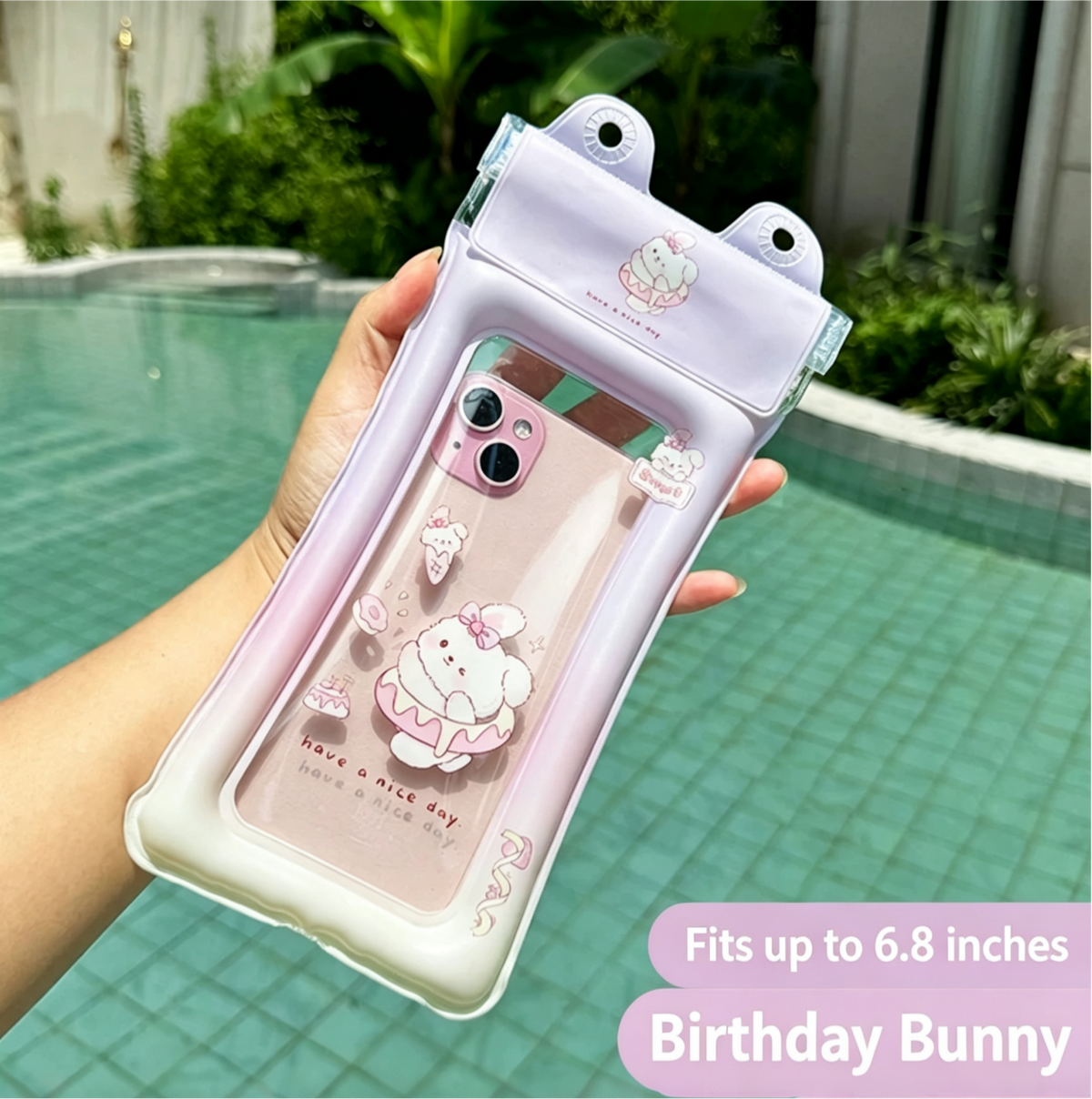 Mobile phone waterproof bag Festival items can be touched screen swimming special waterproof sealing can cross the lanyard to take photos drifting snorkeling airbaag cover