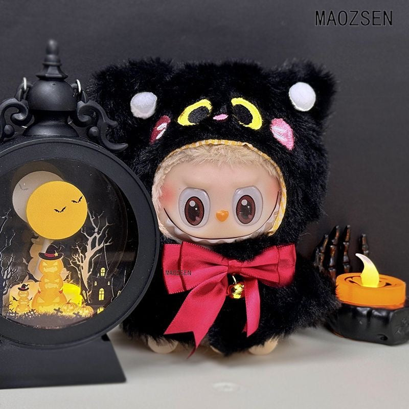 Halloween Black Cat Costume for 17cm Dolls Clothes