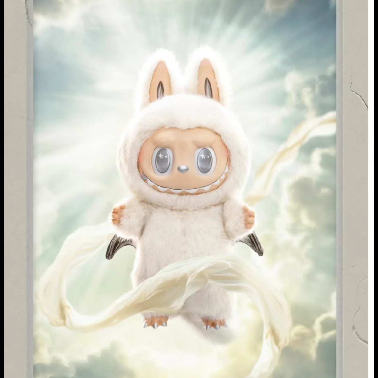 White Angel in Clouds Zimomo  Limited Plush