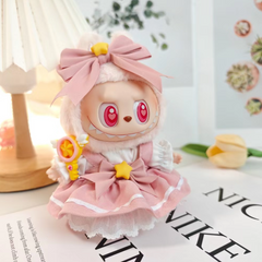 Sakura costume pink  white dress for 17cm Dolls Clothes pre-order