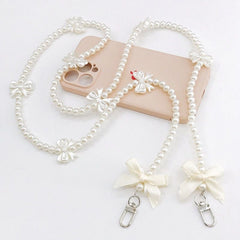 1.2m Pearl Bow Strap For Dolls/Side Bag