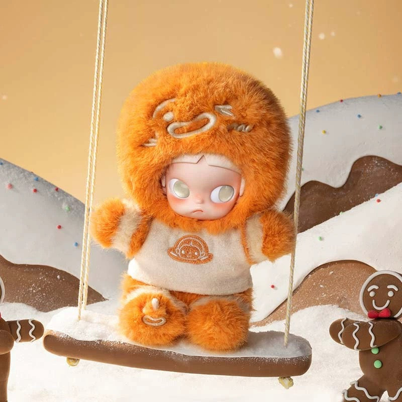 （cat0169）POPMART  Zsiga Gingerbread Man 1/8 Mobile Doll Plush Handmade Ornament