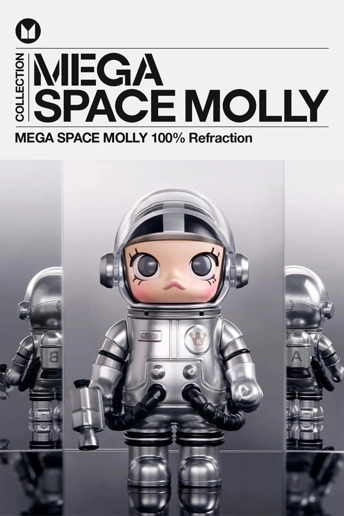 （cat10171）POPMART MEGA SPACE MOLLY 100% Refraction