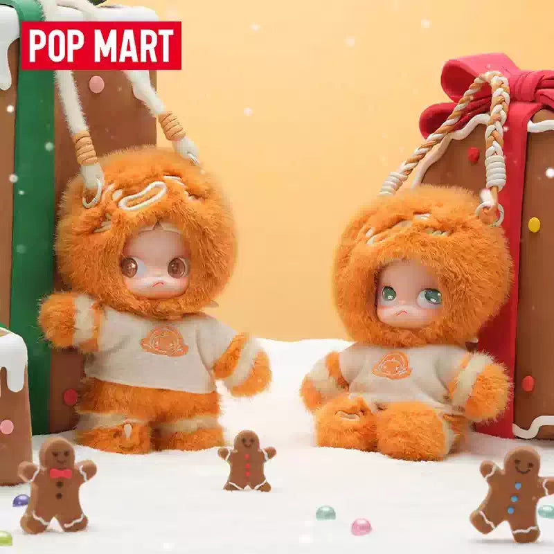 （cat0169）POPMART  Zsiga Gingerbread Man 1/8 Mobile Doll Plush Handmade Ornament