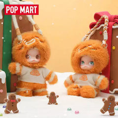 （cat0169）POPMART  Zsiga Gingerbread Man 1/8 Mobile Doll Plush Handmade Ornament