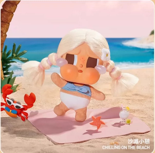 (Cat10138)Crybaby Vacation Mode on plush vinyl series pendant