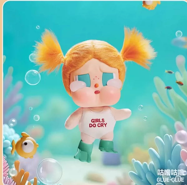 (Cat10138)Crybaby Vacation Mode on plush vinyl series pendant