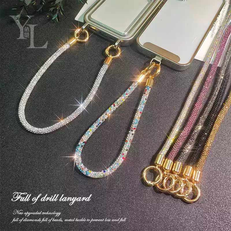 Luxury Handmade Rhinestone Phone Chain with Double Buckles 💎——US