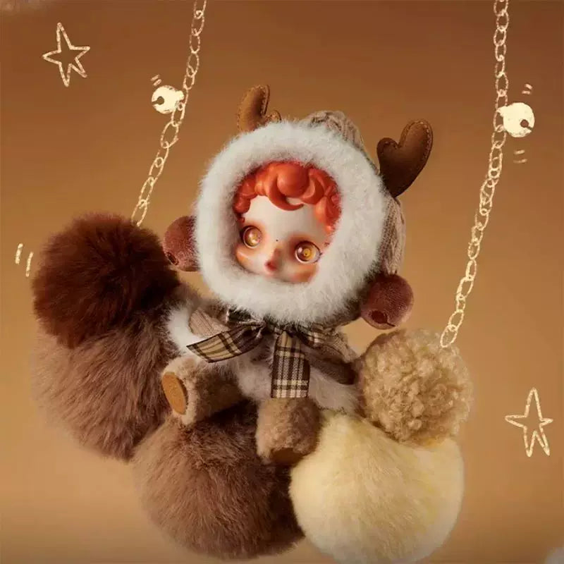 SKULLPANDA  V1 Winter Symphony plush doll blind box skullpanda plush blindbox(Cat142)