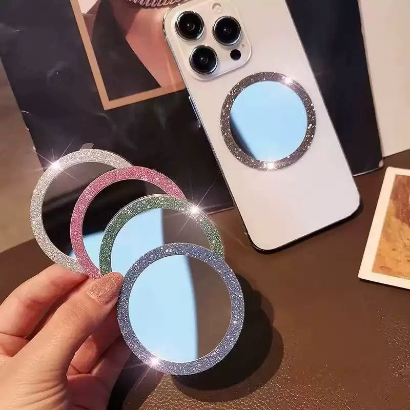Ultra-Thin Glitter Mirror & MagSafe Magnet Patch ✨——US