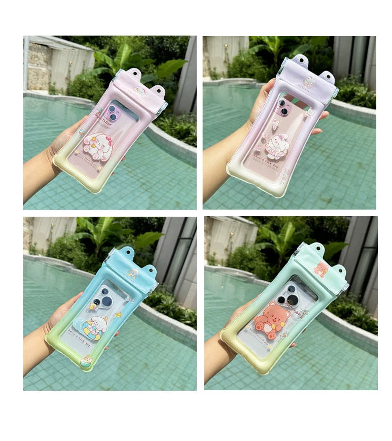 Mobile phone waterproof bag Festival items can be touched screen swimming special waterproof sealing can cross the lanyard to take photos drifting snorkeling airbaag cover