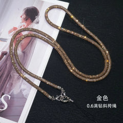 Luxury Bling Rhinestone Crossbody Chain ✨——US