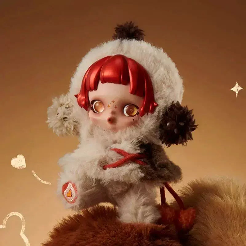 SKULLPANDA  V1 Winter Symphony plush doll blind box skullpanda plush blindbox(Cat142)