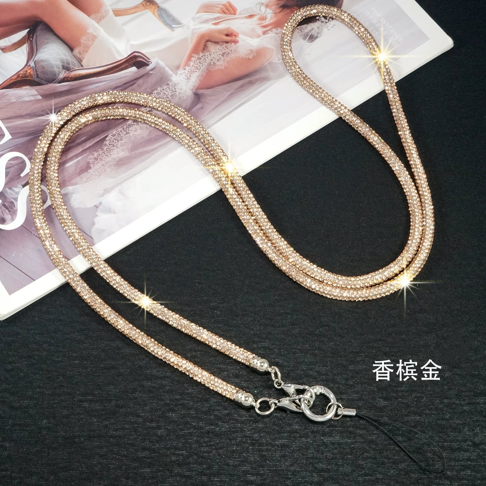 Luxury Bling Rhinestone Crossbody Chain ✨——US