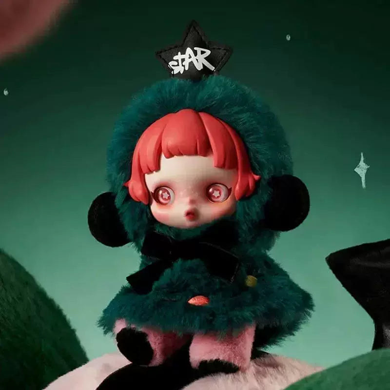 SKULLPANDA  V1 Winter Symphony plush doll blind box skullpanda plush blindbox(Cat142)