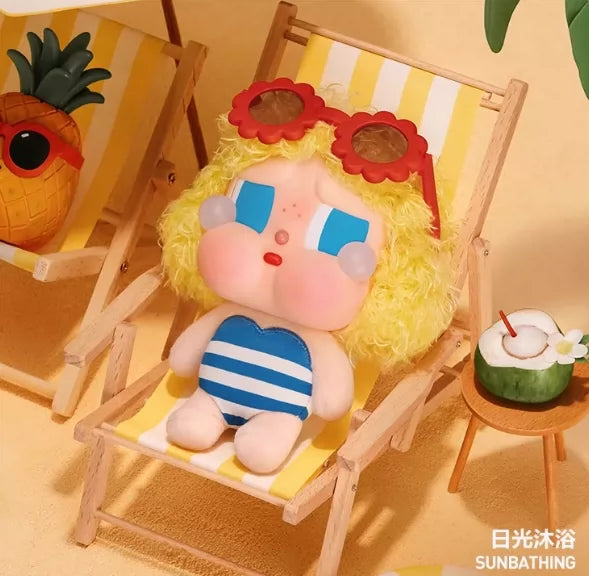 (Cat10138)Crybaby Vacation Mode on plush vinyl series pendant