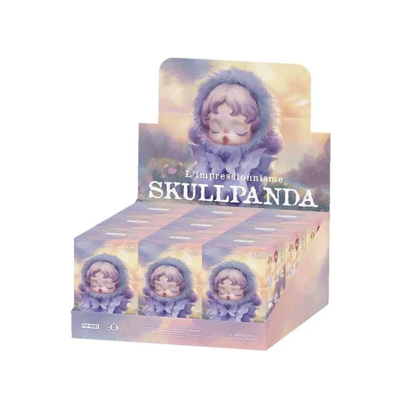 SkullPanda v2 L impressionnisme plush blind box skullpanda plush blindbox(Cat129)