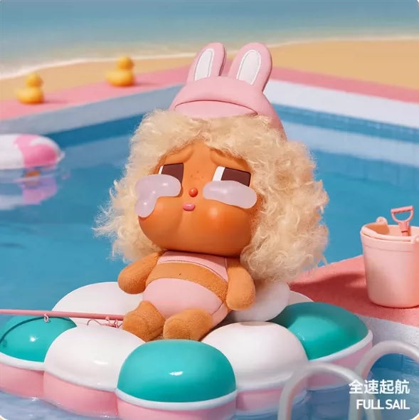 (Cat10138)Crybaby Vacation Mode on plush vinyl series pendant