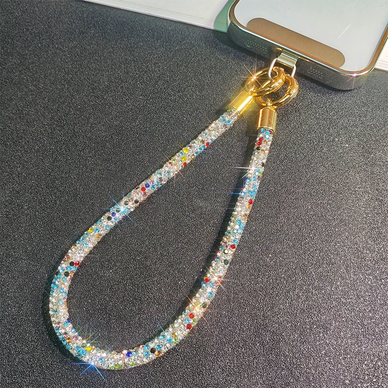Luxury Handmade Rhinestone Phone Chain with Double Buckles 💎——US