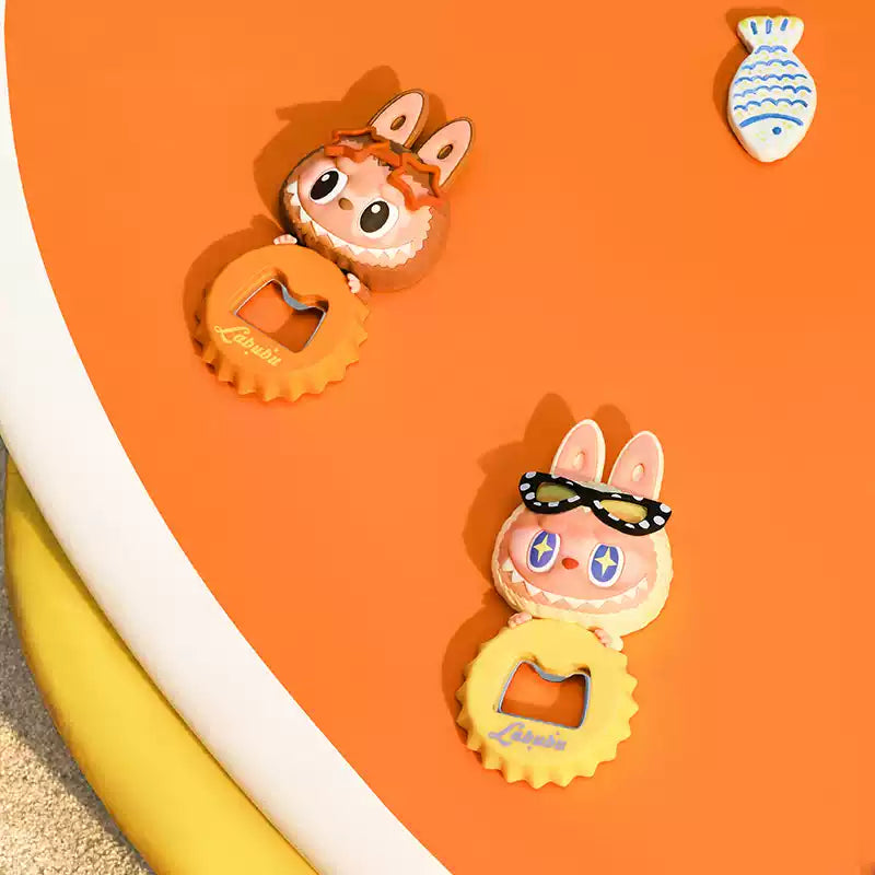(Cat10107)The Monsters Jump into Summer Series- Bottle Opener Fridge Magnet
