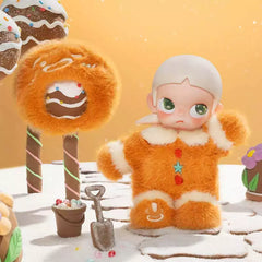 （cat0169）POPMART  Zsiga Gingerbread Man 1/8 Mobile Doll Plush Handmade Ornament