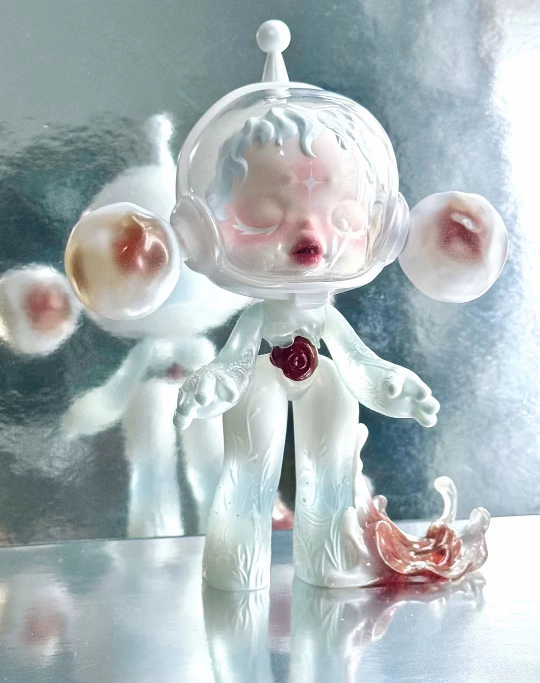 Melting Snow skullpanda limited figure(cat165)
