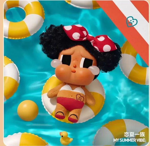 (Cat10138)Crybaby Vacation Mode on plush vinyl series pendant