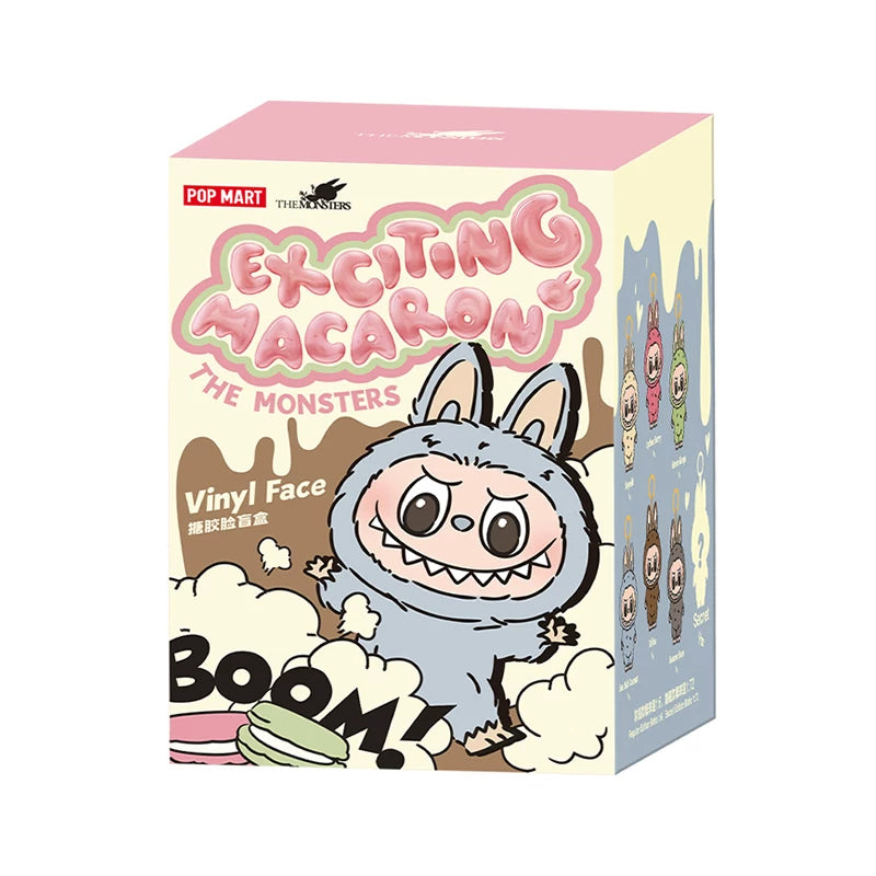 Labubu V1 The Monsters Exciting Macaron Series Plush Pendant BlindBox(Cat102)