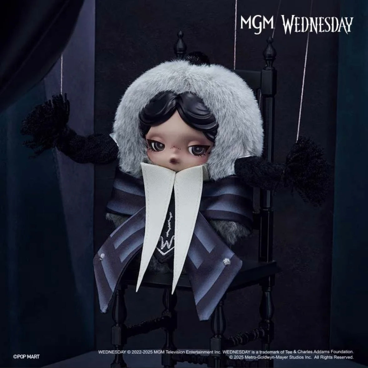 (Cat10133)SKULLPANDA X  Wednesday Plush(Nevermore Academy Uniform Version)- peorder