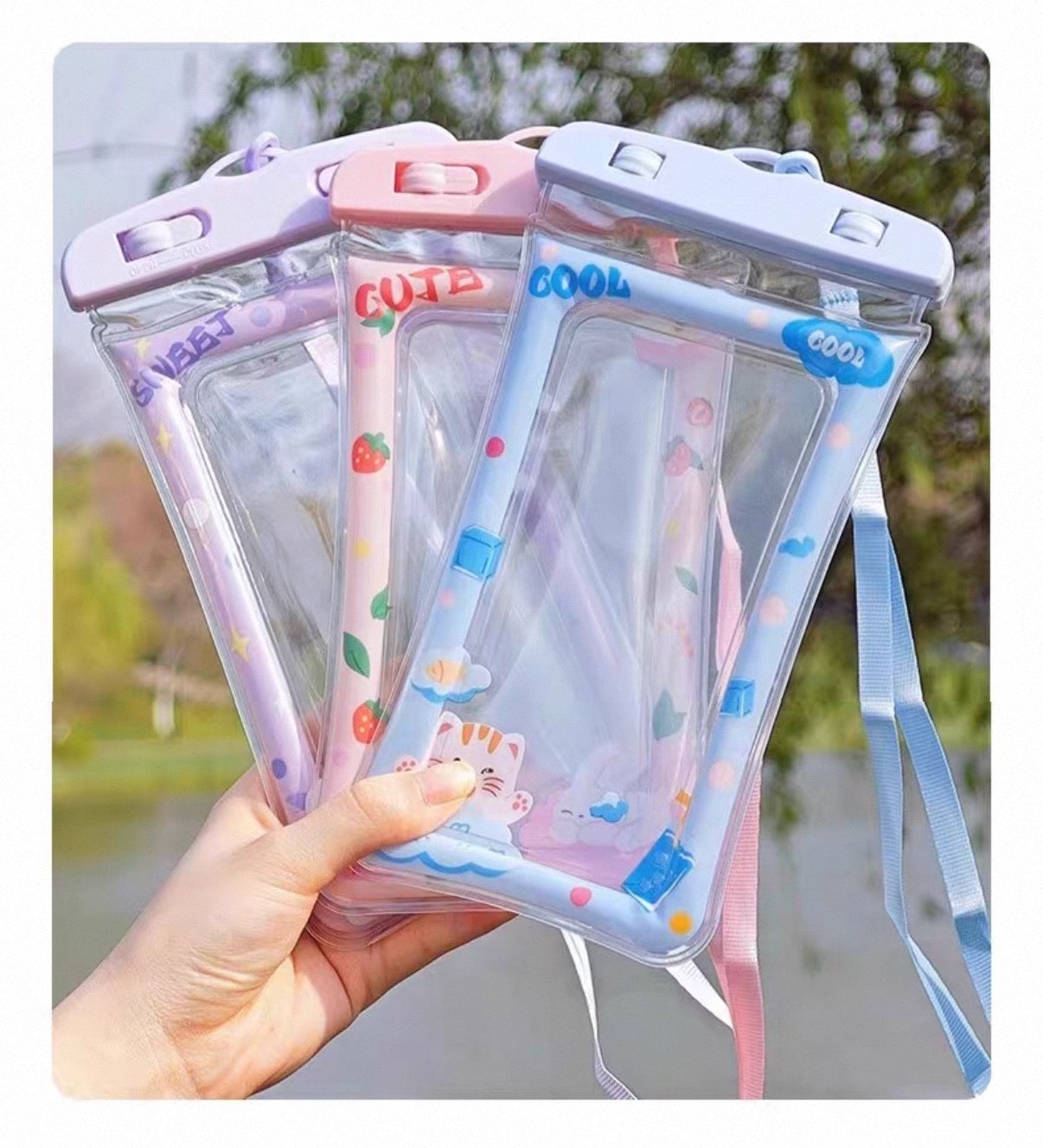Mobile phone waterproof bag with airbag touch screen drifting swimming equipment underwater photography special mobile phone bag