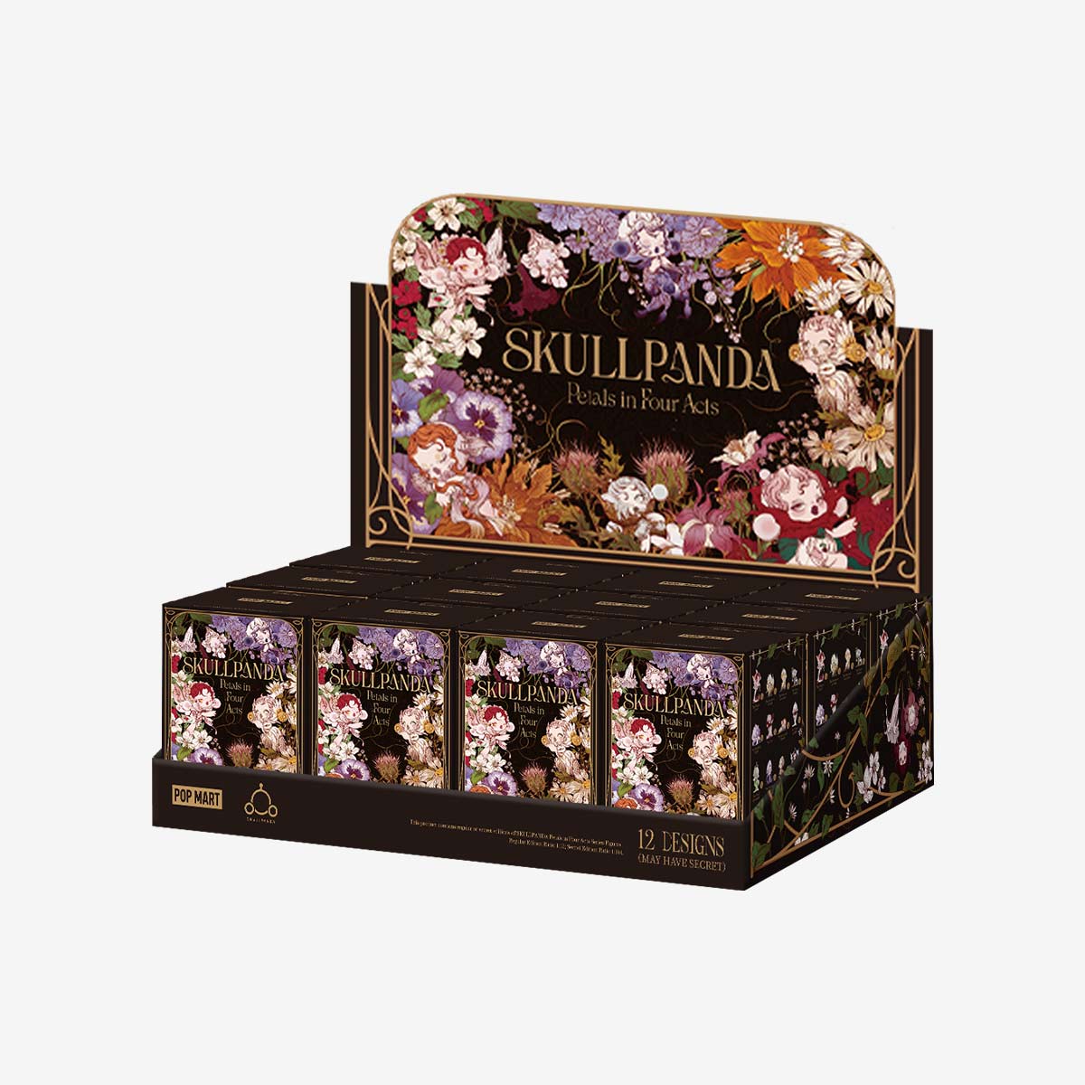 SKULLPANDA Petals in Four Acts series Blindbox Skullpanda figure(Cat105)