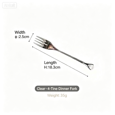Authentic diamond stainless steel long handle stirring spoon coffee spoon cute crystal dessert spoon fruit fork cake fork