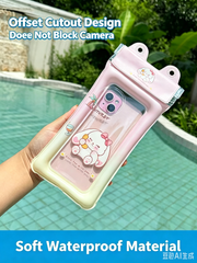 Mobile phone waterproof bag can be touched screen swimming special waterproof sealing can cross the lanyard to take photos drifting snorkeling airbaag cover