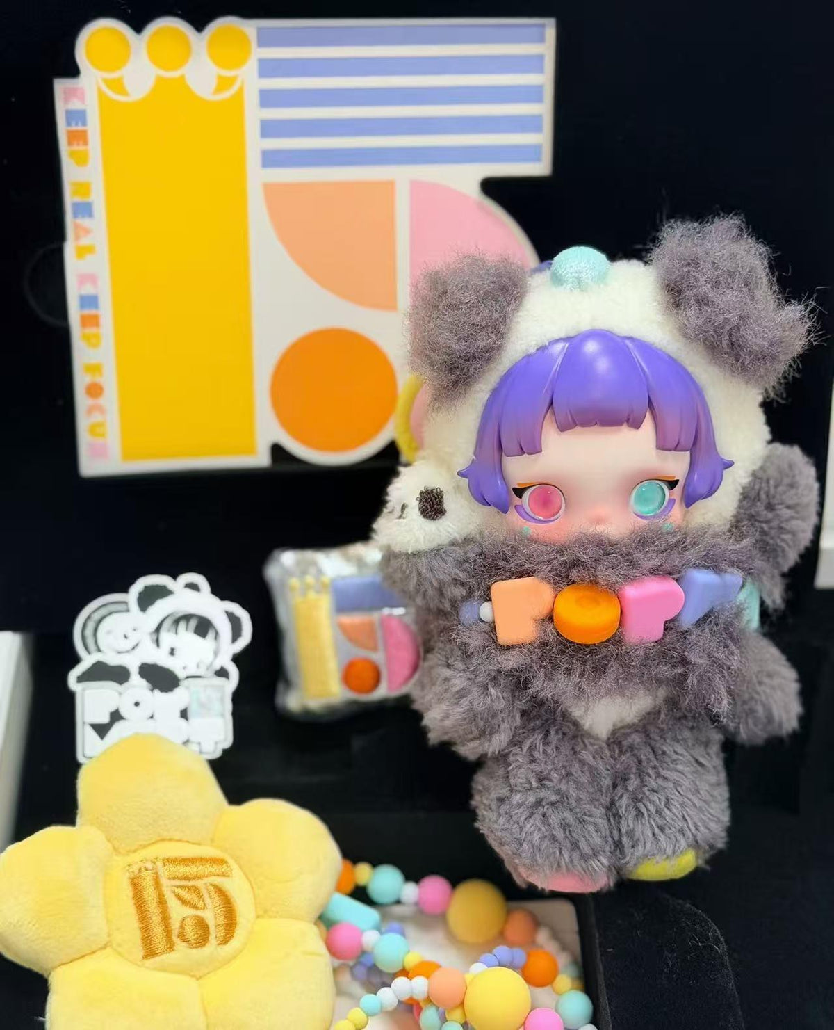 Popmart 15th Anniversary Employee Commemorative Gift Box skullpanda plush（cat168）