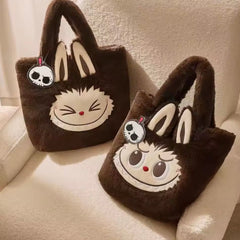 (Cat100242)POP Land classic bag series Labubu plush Tote Bag