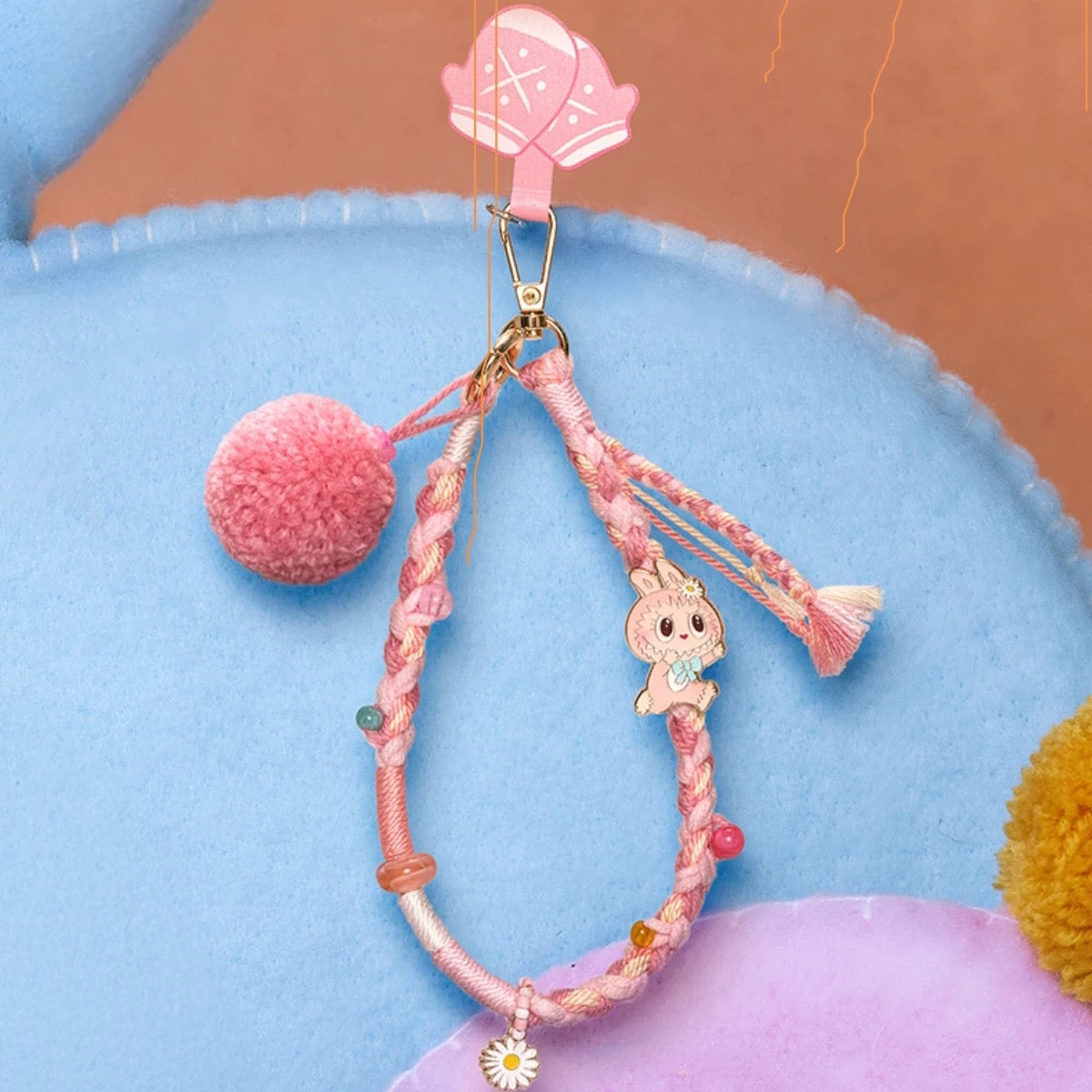 (Cat10118)Fall into Sweater Pom- Pom Party Series -Mokoko Vinyl Plush Pendant
