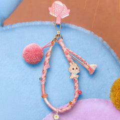 (Cat10118)Fall into Sweater Pom- Pom Party Series -Mokoko Vinyl Plush Pendant
