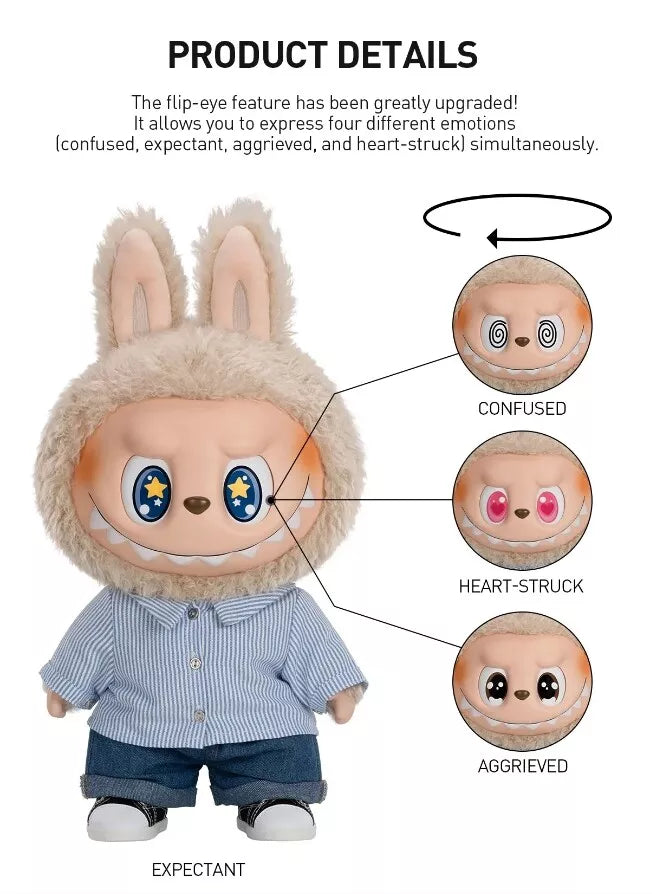 (cat10006)Flip with me Limited Edition Labubu Large plush stuffed Doll