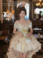 The initial spirit is high and focused POSHEPOSE Billing Star Gold - Princess Coronation Princess Dress(pre order)